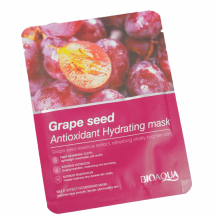 mascarilla facial hidratante con semilla de uva