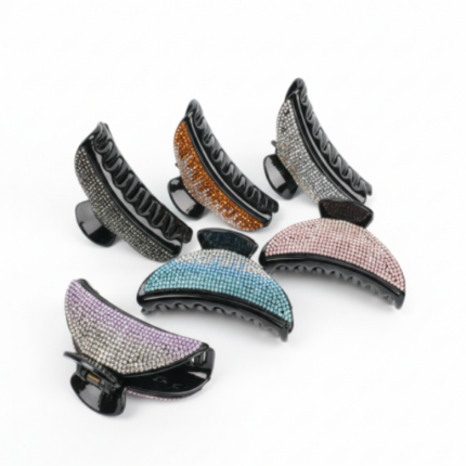 pinzas para cabello con pedrería