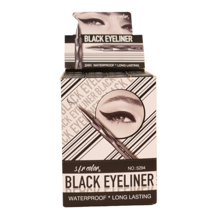 delineador líquido negro resistente al agua