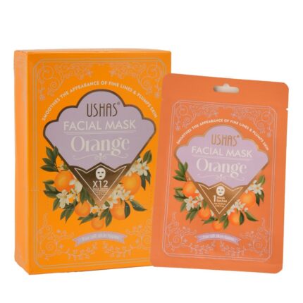 mascarilla facial de naranja con vitamina C