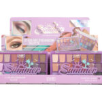 paleta de sombras profesional con tonos mates y brillos