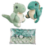 llavero de dinosaurio de peluche
