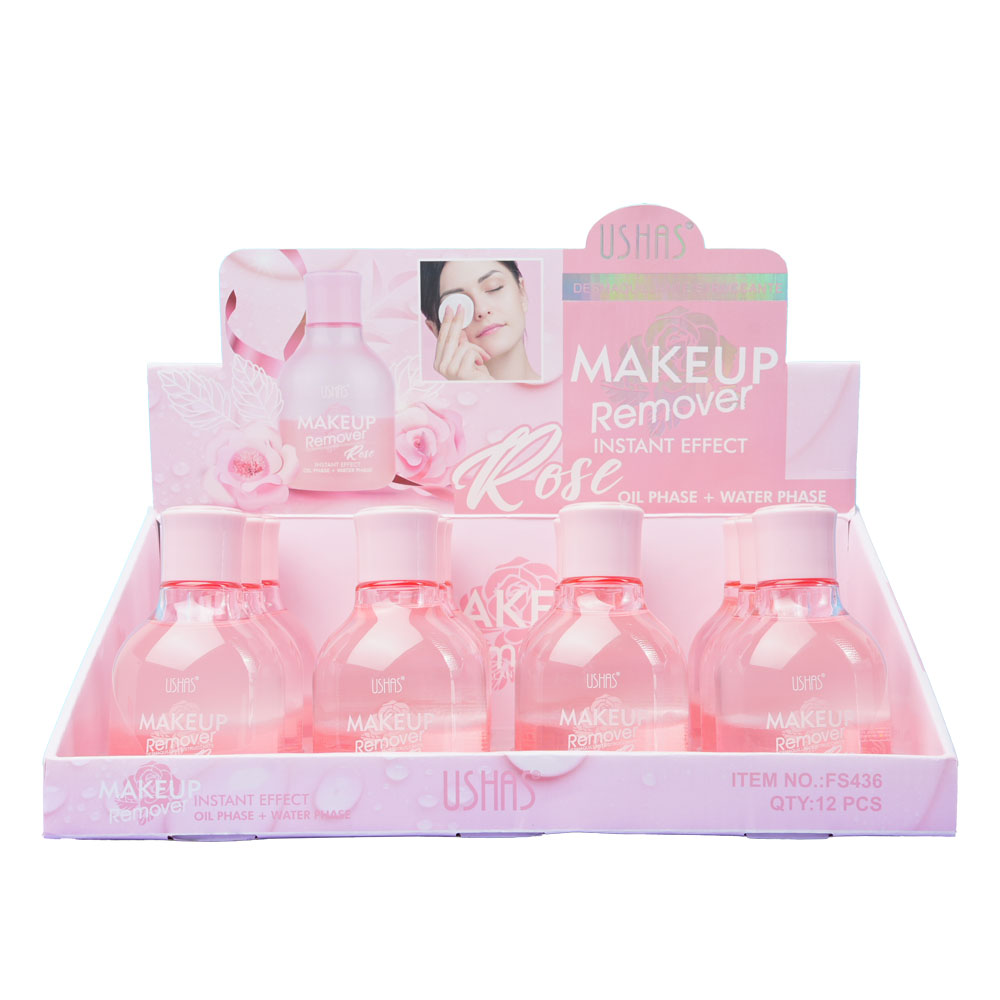 Desmaquillante Bifásico - USHAS desmaquillante bifásico para maquillaje waterproof