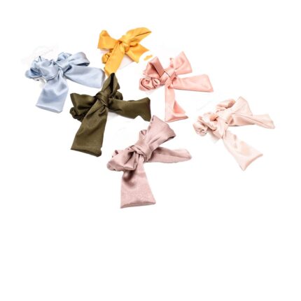 set de lazos metalizados para cabello