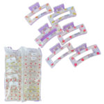set de pinzas para cabello con estampado