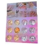 láminas foil para uñas doradas y plateadas