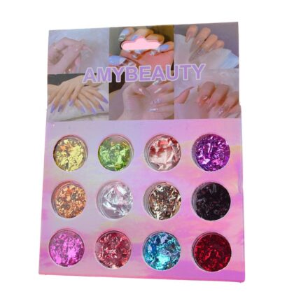 láminas foil para uñas metálicas