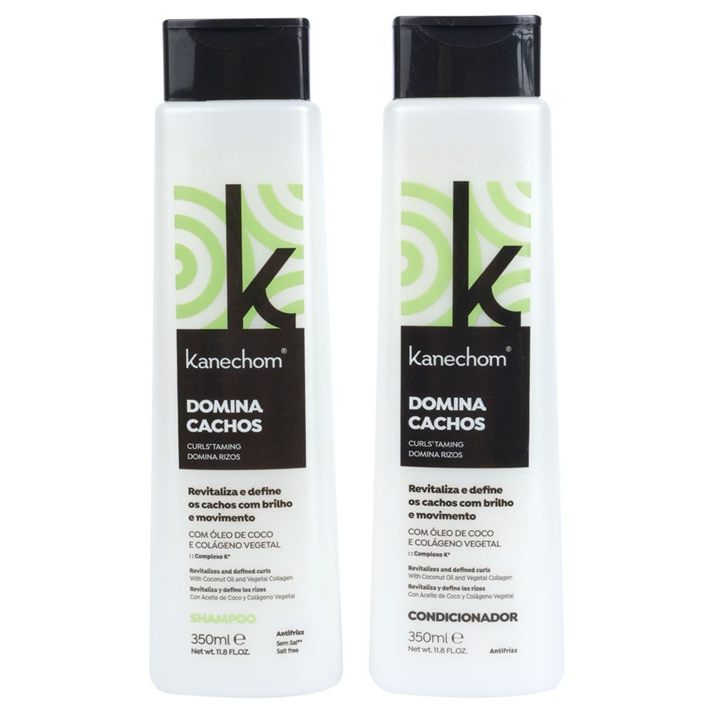 Kit Shampoo + Acondicionador para cabello rizado 2x350ml - Kanechom kit shampoo acondicionador cabello rizado hidratante