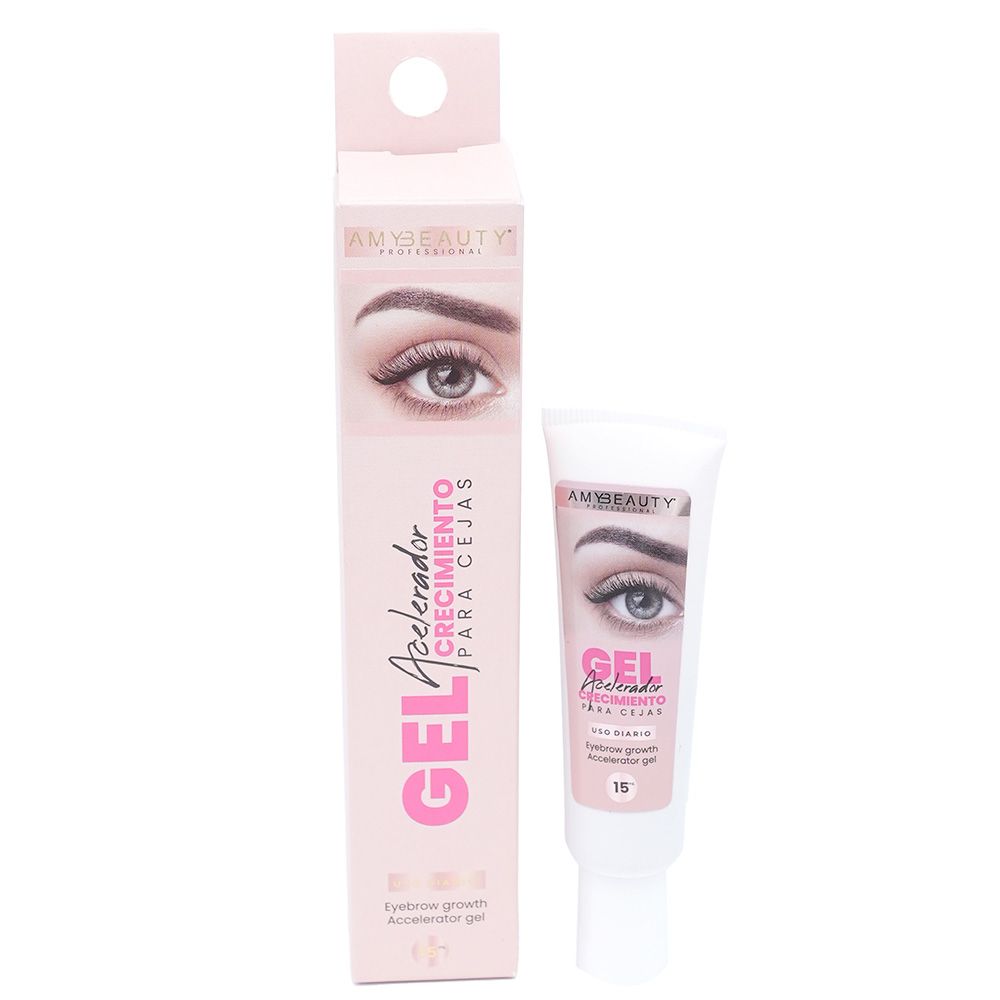 Gel acelerador crecimiento de cejas - Amybeauty gel para crecimiento de cejas natural