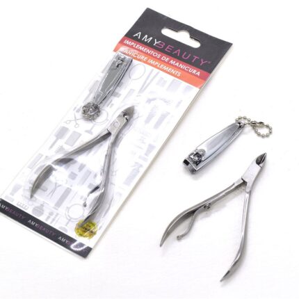 kit manicura con alicate y cortaúñas