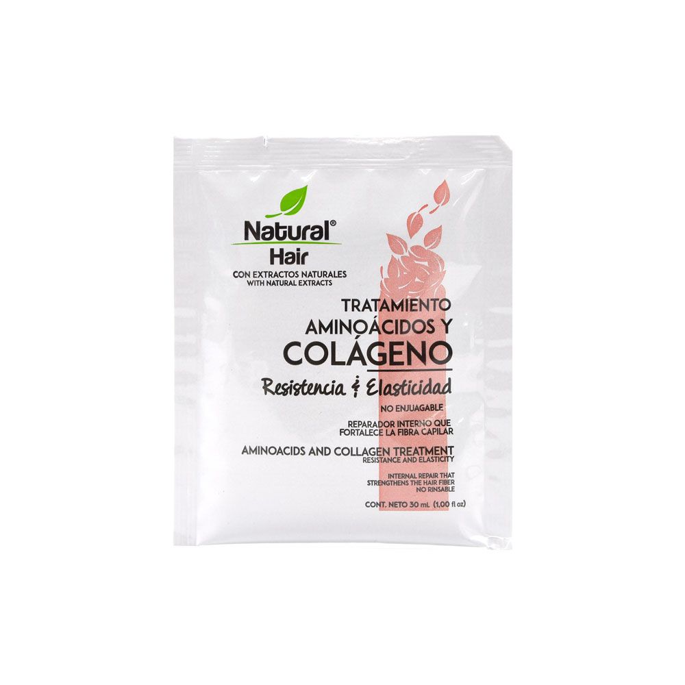 TRATAMIENTO SACHET AMINOACIDOS Y COLAGENO tratamiento capilar reparador con aminoácidos y colágeno