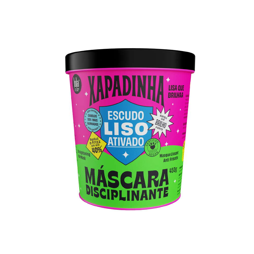 Mascarilla Disciplinante Lola Cosmetics Xapadinha Escudo Liso Ativado 450 g mascarilla disciplinante para cabello liso