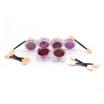 kit polvitos decorativos uñas dorados