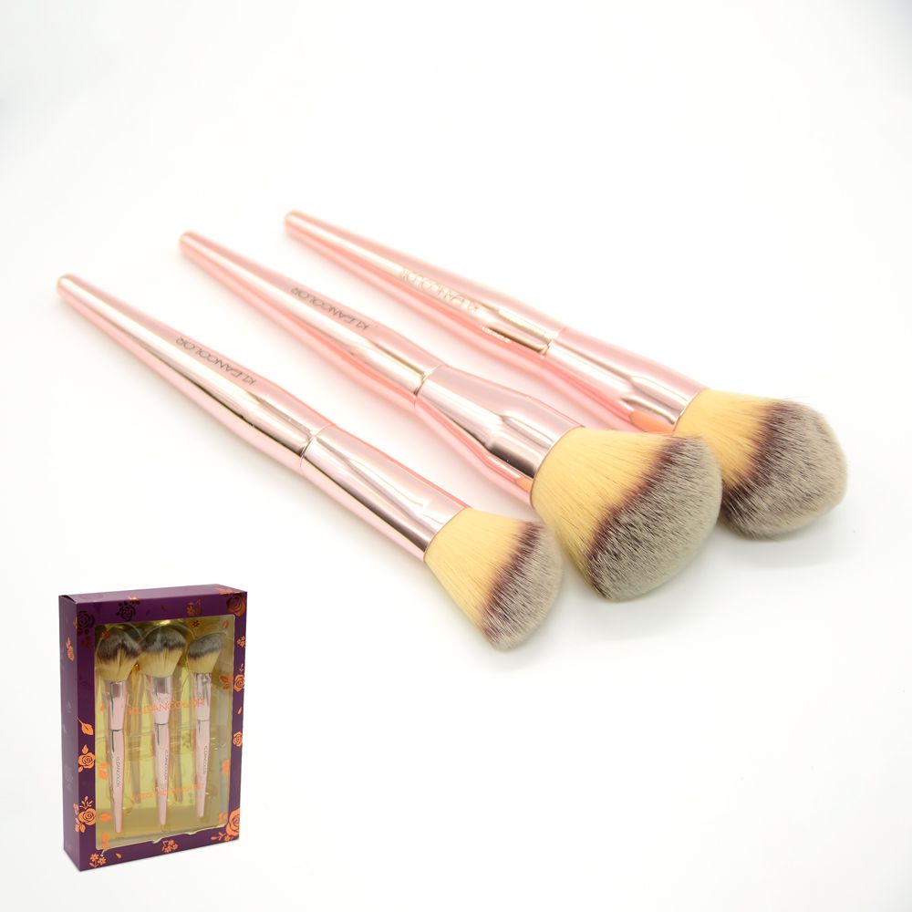 Set De 3 Brochas Stop & Smell The Roses set de brochas de maquillaje profesional