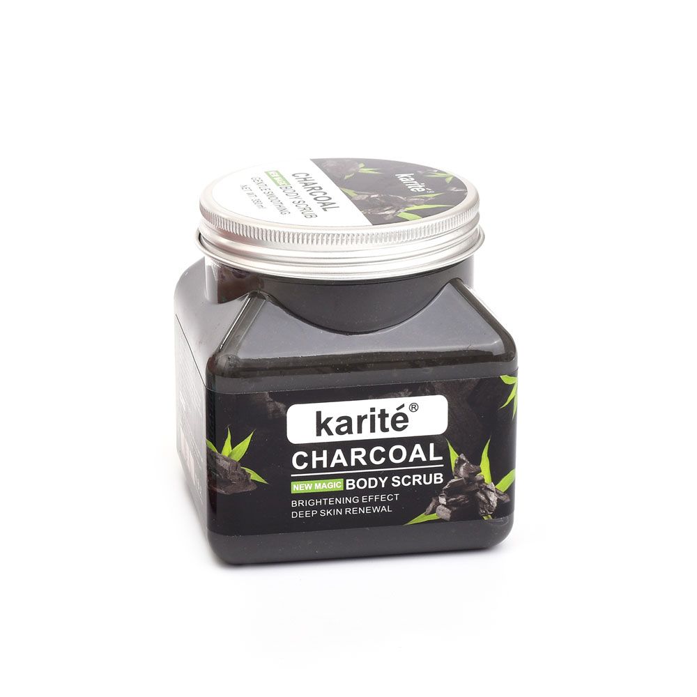 EXFOLIANTE CHARCOAL BODY - KARITE exfoliante corporal con carbón activado