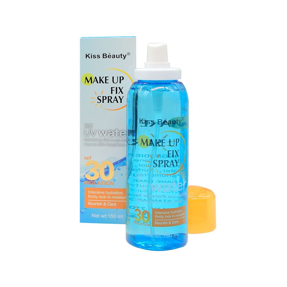 Make Up Fix Spray Fijador 30 Spf Isolation 150ml Bl X 12 Pcs Kiss Beauty spray fijador de maquillaje con protección solar