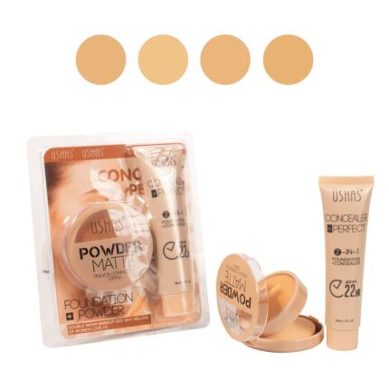 polvo compacto con corrector 2 en 1