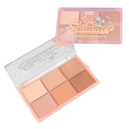 paleta iluminador profesional 6 tonos