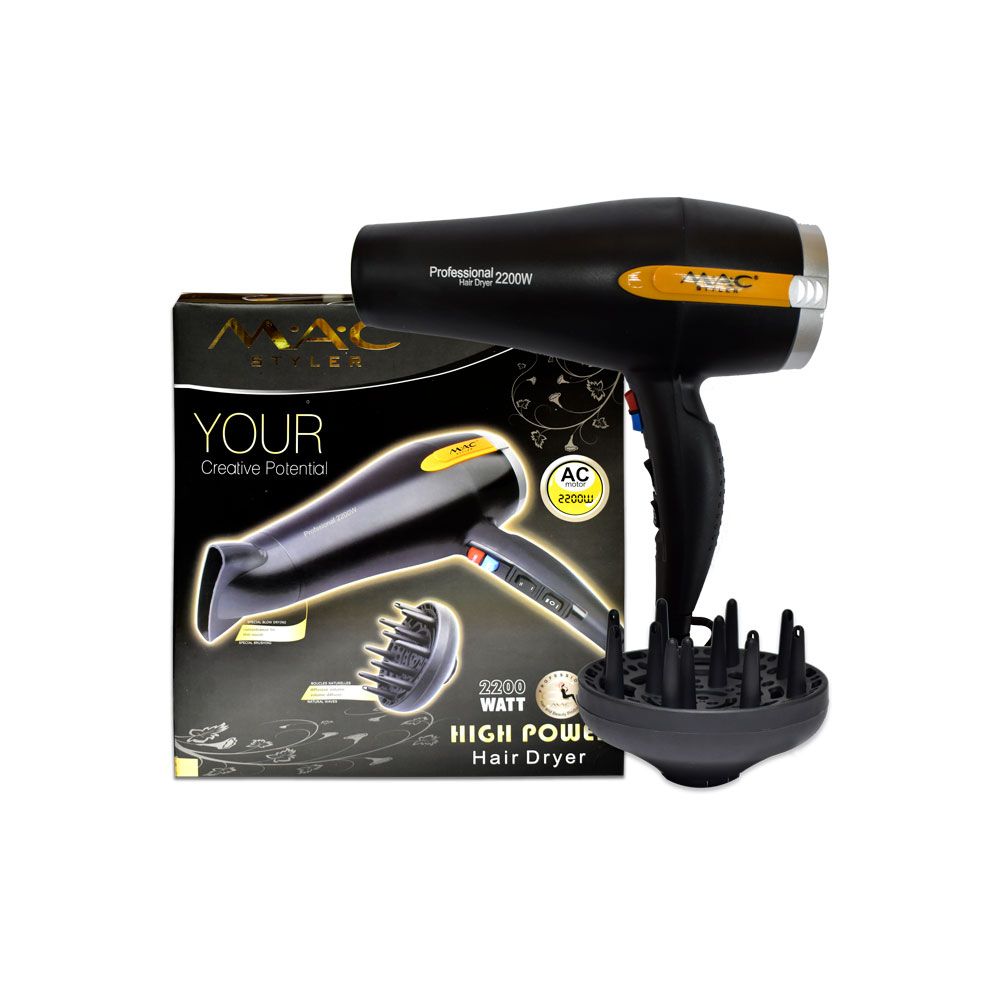 Secador Profesional M.A.C 2200W. secador de pelo profesional 2200W